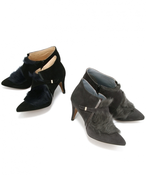 ODETTE E ODILE（オデットエオディール）の「ルクサージュ/L リングレット SBT70（ブーティ・レディース・ブラック/グレー・22cm/22.5cm/24.5cm/23cm/23.5cm/24cm）」の4枚目の写真