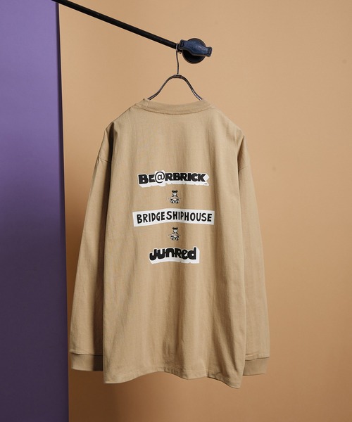 BE@RBRICK（ベアブリック）の「BE@RBRICK×BRIDGE SHIP HOUSE L/S TEE（Tシャツ/カットソー・メンズ・ホワイト/ブラック/ベージュ・M/L/LL）」の3枚目の写真