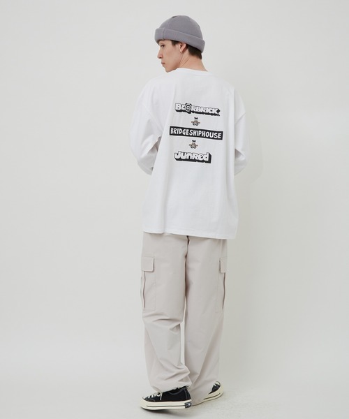 BE@RBRICK（ベアブリック）の「BE@RBRICK×BRIDGE SHIP HOUSE L/S TEE（Tシャツ/カットソー・メンズ・ホワイト/ブラック/ベージュ・M/L/LL）」の21枚目の写真