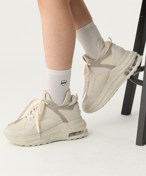 repipi armario（レピピ アルマリオ）の「ニットキリカエスニーカー（スニーカー・キッズ・ブラック/ピンク/グレー/ホワイト・LARGE/MEDIUM/SMALL）」の4枚目の写真