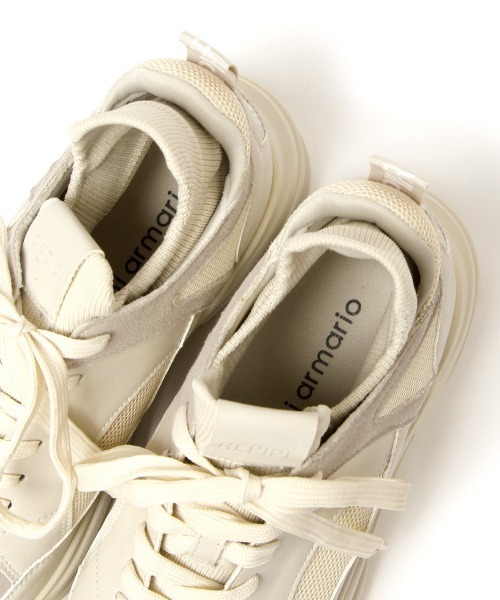 repipi armario（レピピ アルマリオ）の「ニットキリカエスニーカー（スニーカー・キッズ・ブラック/ピンク/グレー/ホワイト・LARGE/MEDIUM/SMALL）」の16枚目の写真