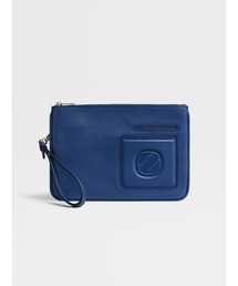 ZEGNA（ゼニア）の「ゼニア ビンテージロゴ フラットジップポーチ（クラッチバッグ・メンズ）」