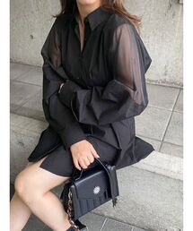 EVRIS | シアードッキングシャツ(シャツ/ブラウス)