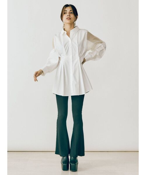 EVRIS(エヴリス)の「シアードッキングシャツ(シャツ/ブラウス・レディース・ホワイト/ブルー/ブラック・FREE)」の17枚目の写真