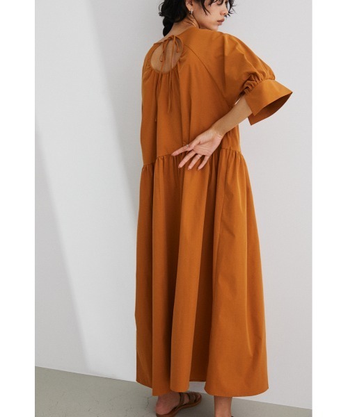 STYLEMIXER（スタイルミキサー）の「ｶﾌｽﾘｯﾄﾃｨｱｰﾄﾞﾜﾝﾋﾟｰｽ（ワンピース・レディース・ブラック/マスタード・SMALL/MEDIUM）」の14枚目の写真
