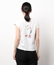 DURAS | バックプリントフラワーＴシャツ(Tシャツ/カットソー)