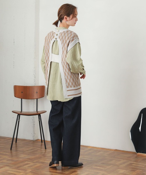 SENSE OF PLACE by URBAN RESEARCH(センスオブプレイスバイアーバンリサーチ)の「ベイカーストレートデニム(デニムパンツ・レディース・インディゴブルー/ワンウォッシュ・MEDIUM/SMALL)」の4枚目の写真