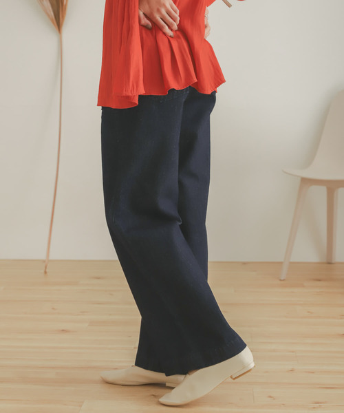 SENSE OF PLACE by URBAN RESEARCH(センスオブプレイスバイアーバンリサーチ)の「ベイカーストレートデニム(デニムパンツ・レディース・インディゴブルー/ワンウォッシュ・MEDIUM/SMALL)」の10枚目の写真