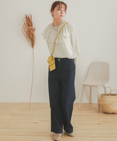 SENSE OF PLACE by URBAN RESEARCH(センスオブプレイスバイアーバンリサーチ)の「ベイカーストレートデニム(デニムパンツ・レディース・インディゴブルー/ワンウォッシュ・MEDIUM/SMALL)」の17枚目の写真