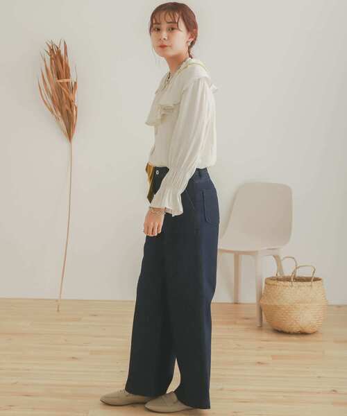 SENSE OF PLACE by URBAN RESEARCH(センスオブプレイスバイアーバンリサーチ)の「ベイカーストレートデニム(デニムパンツ・レディース・インディゴブルー/ワンウォッシュ・MEDIUM/SMALL)」の18枚目の写真