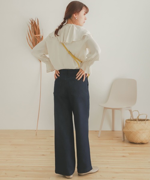 SENSE OF PLACE by URBAN RESEARCH(センスオブプレイスバイアーバンリサーチ)の「ベイカーストレートデニム(デニムパンツ・レディース・インディゴブルー/ワンウォッシュ・MEDIUM/SMALL)」の21枚目の写真