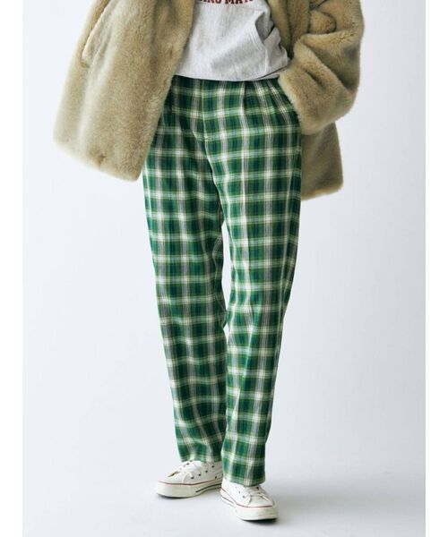 Ungrid（アングリッド）の「ハイウエストチェックパンツ（その他パンツ・レディース・ブラウン/グリーン・FREE）」の2枚目の写真