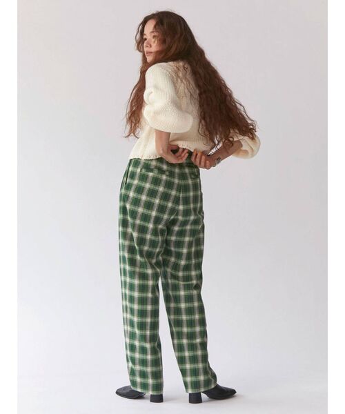 Ungrid（アングリッド）の「ハイウエストチェックパンツ（その他パンツ・レディース・ブラウン/グリーン・FREE）」の8枚目の写真