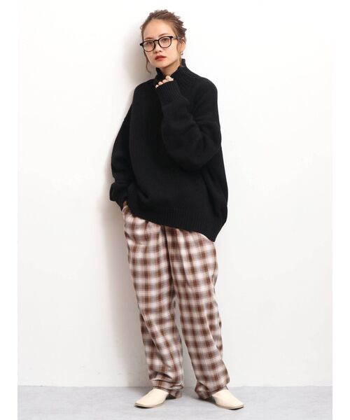 Ungrid（アングリッド）の「ハイウエストチェックパンツ（その他パンツ・レディース・ブラウン/グリーン・FREE）」の14枚目の写真