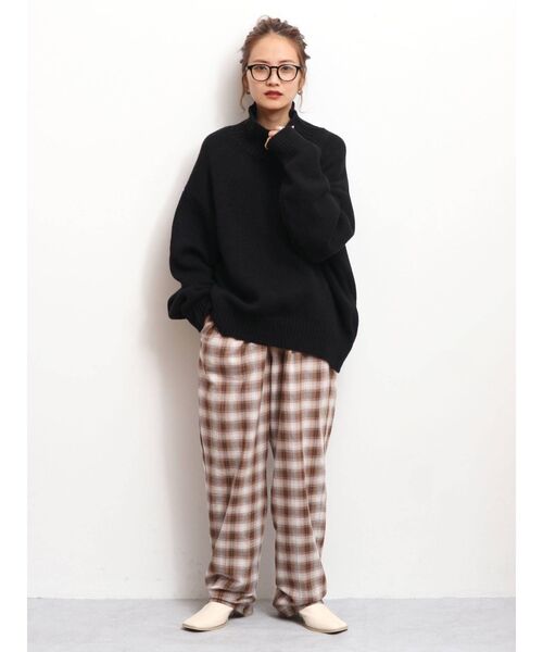 Ungrid（アングリッド）の「ハイウエストチェックパンツ（その他パンツ・レディース・ブラウン/グリーン・FREE）」の15枚目の写真