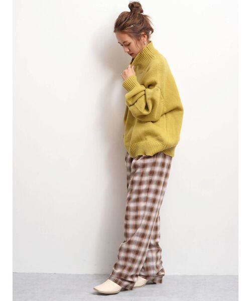 Ungrid（アングリッド）の「ハイウエストチェックパンツ（その他