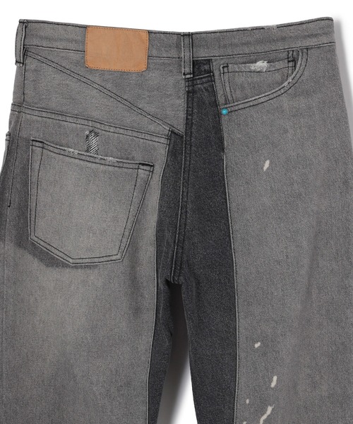 DANKE SCHON（ダンケシェーン）の「DankeSchon/ダンケシェーン/リメイクデニム/RemakeDenim 90degrees（デニムパンツ・メンズ・ブルー/ブラック・MEDIUM/LARGE）」の18枚目の写真