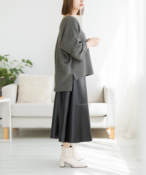 ZAKKA-BOX（ザッカボックス）の「スクエアトゥヒールショートブーツ（ブーツ・レディース・ブラック/ベージュ/ブラウン/アイボリー・23㎝/24㎝/25㎝/23.5㎝/24.5㎝）」の15枚目の写真