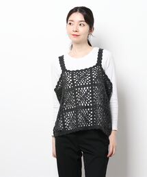 Samansa Mos2 | 35thかぎ針モチーフベスト(ベスト)