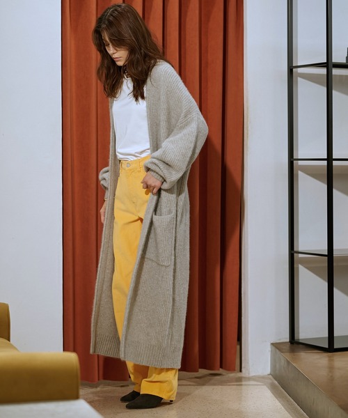 片畦ロングカーディガン カーディガン ボレロ Gazette ウィムガゼット のカーディガン ボレロ 片畦ロングカーディガン Wgza0012 を購入できます Whim カーディガン ボレロ Whim Gazette Gazette ウィムガゼット のファッション