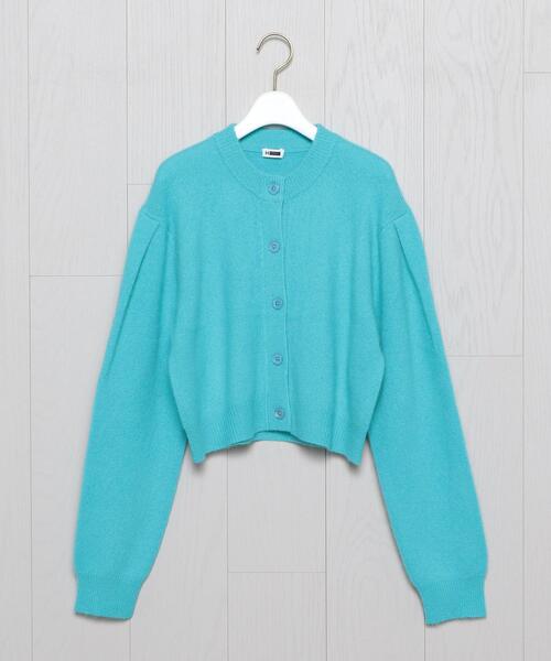 H　BEAUTY&YOUTH UNITED ARROWS（エイチビューティーアンドユースユナイテッドアローズ）の「＜H＞SHORT CARDIGAN/カーディガン（カーディガン/ボレロ・レディース・ターコイズブルー/ブラック/オレンジ・FREE）」の3枚目の写真