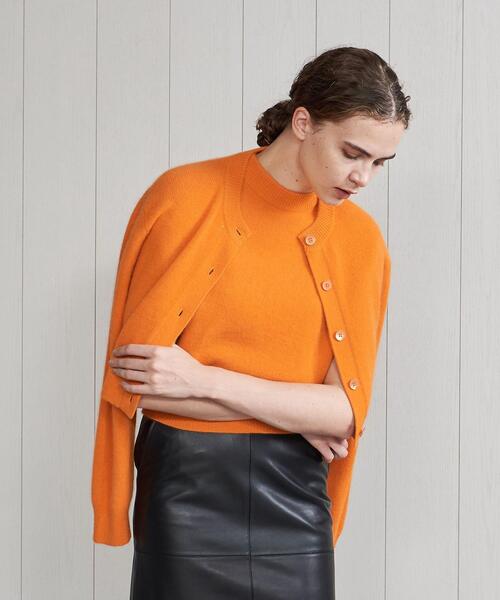 H　BEAUTY&YOUTH UNITED ARROWS（エイチビューティーアンドユースユナイテッドアローズ）の「＜H＞SHORT CARDIGAN/カーディガン（カーディガン/ボレロ・レディース・ターコイズブルー/ブラック/オレンジ・FREE）」の7枚目の写真