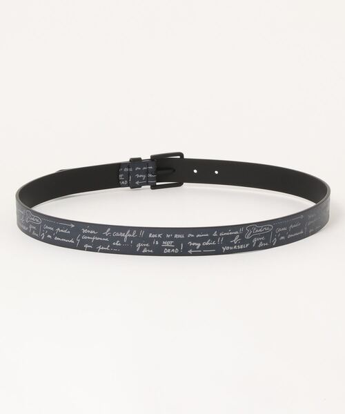 agnes b.(アニエスベー)の「AD63 CEINTURE メッセージベルト(ベルト・メンズ・ブラック・80/95/85/90)」の4枚目の写真