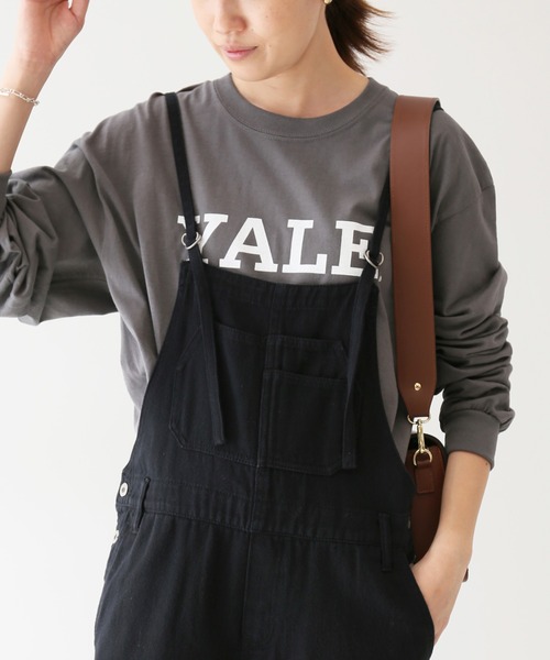 SLOBE IENA(スローブイエナ)の「YALE ロングスリーブTEE【洗濯機使用可能】◆(Tシャツ/カットソー・レディース・ホワイト/グレー・FREE)」の2枚目の写真