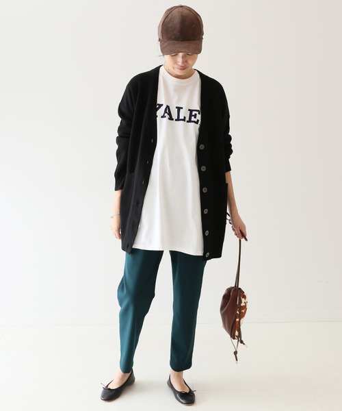 SLOBE IENA(スローブイエナ)の「YALE ロングスリーブTEE【洗濯機使用可能】◆(Tシャツ/カットソー・レディース・ホワイト/グレー・FREE)」の10枚目の写真