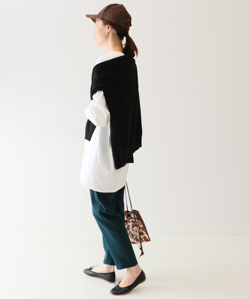 SLOBE IENA(スローブイエナ)の「YALE ロングスリーブTEE【洗濯機使用可能】◆(Tシャツ/カットソー・レディース・ホワイト/グレー・FREE)」の21枚目の写真