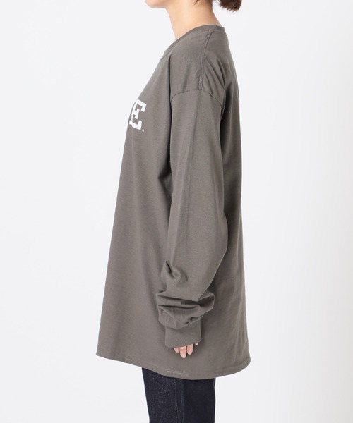 SLOBE IENA(スローブイエナ)の「YALE ロングスリーブTEE【洗濯機使用可能】◆(Tシャツ/カットソー・レディース・ホワイト/グレー・FREE)」の8枚目の写真