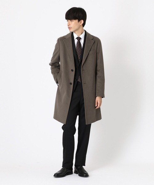 COMME CA ISM（コムサイズム）の「チェスターコート（チェスターコート・メンズ・ブラック/ネイビー/カーキ・MEDIUM/LARGE/SMALL/X-LARGE）」の7枚目の写真