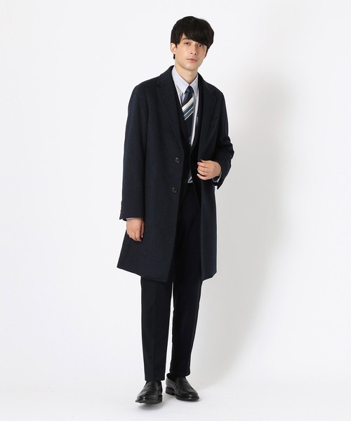 COMME CA ISM（コムサイズム）の「チェスターコート（チェスターコート・メンズ・ブラック/ネイビー/カーキ・MEDIUM/LARGE/SMALL/X-LARGE）」の9枚目の写真