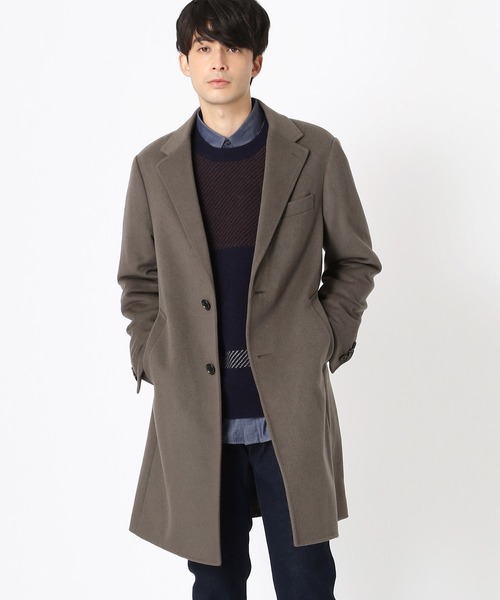 COMME CA ISM（コムサイズム）の「チェスターコート（チェスターコート・メンズ・ブラック/ネイビー/カーキ・MEDIUM/LARGE/SMALL/X-LARGE）」の6枚目の写真