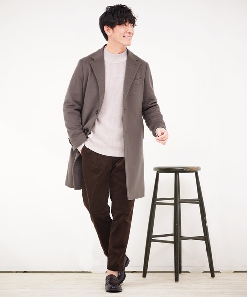 COMME CA ISM（コムサイズム）の「チェスターコート（チェスターコート・メンズ・ブラック/ネイビー/カーキ・MEDIUM/LARGE/SMALL/X-LARGE）」の5枚目の写真