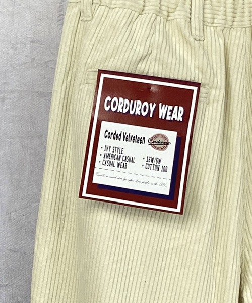 Beno（ビーノ）の「ワイドピッチ コットン コーデュロイ タックワイドパンツ（その他パンツ・メンズ・アイボリー/ブラック/ダークブラウン/ダークグリーン/ダークブルー・S/M/L）」の11枚目の写真