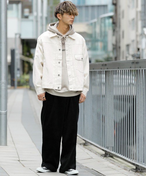 Beno（ビーノ）の「ワイドピッチ コットン コーデュロイ タックワイドパンツ（その他パンツ・メンズ・アイボリー/ブラック/ダークブラウン/ダークグリーン/ダークブルー・S/M/L）」の16枚目の写真