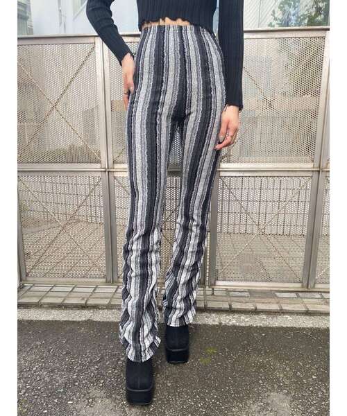 EMODA（エモダ）の「ギャザーフィットフレアパンツ（その他パンツ・レディース・グレー/ブラック/その他・FREE）」の16枚目の写真