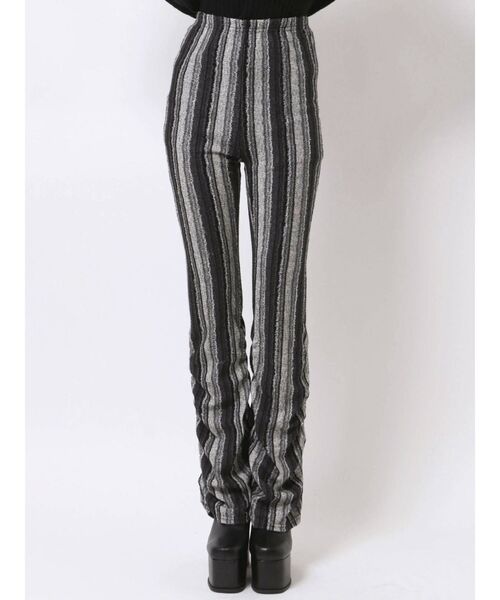 EMODA（エモダ）の「ギャザーフィットフレアパンツ（その他パンツ・レディース・グレー/ブラック/その他・FREE）」の6枚目の写真