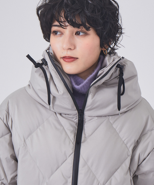 Rouge vif(ルージュヴィフ)の「タフタダウン(ダウンジャケット/コート・レディース・グレー/ブラック・38/36)」の18枚目の写真