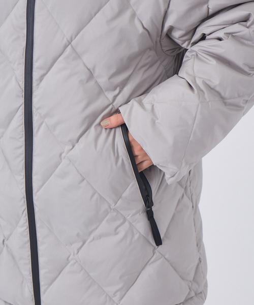 Rouge vif(ルージュヴィフ)の「タフタダウン(ダウンジャケット/コート・レディース・グレー/ブラック・38/36)」の21枚目の写真