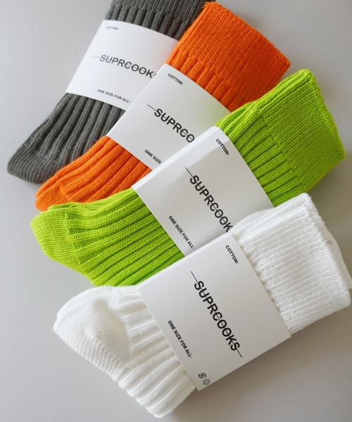 Port(ポート)の「カラー ソックス #(ソックス/靴下・レディース・ブラック/ネイビー/オフホワイト/オリーブ/ライム/オレンジ/ライトグレー/カーキ/グレー/アイボリー・FREE)」の1枚目の写真