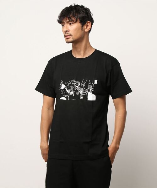 THE PENNY（ザペニー）の「[THE PENNY / ザ・ペニー] CIGARETTES&COFFEE（Tシャツ/カットソー・メンズ・ホワイト/ブラック・X-LARGE/X-SMALL/LARGE/XX-LARGE）」の2枚目の写真