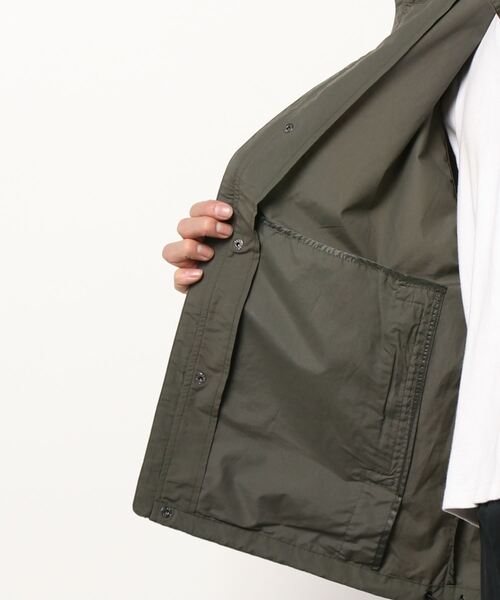 United Athle（ユナイテッドアスレ）の「United Athle / ユナイテッドアスレ / ビッグシルエット コットンナイロン スタンドカラー フードインジャケット / ミリタリージャケット / 防風 / 撥水（ミリタリージャケット・メンズ・ベージュ/ブラック/カーキ・L/M）」の6枚目の写真