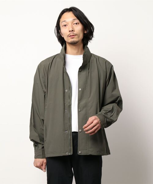 United Athle（ユナイテッドアスレ）の「United Athle / ユナイテッドアスレ / ビッグシルエット コットンナイロン スタンドカラー フードインジャケット / ミリタリージャケット / 防風 / 撥水（ミリタリージャケット・メンズ・ベージュ/ブラック/カーキ・L/M）」の4枚目の写真