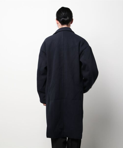 ARCADE（アーケード）の「テックメルトンサイドスリットチェスターコート（チェスターコート・メンズ・ダークネイビー/キャメル/キナリ/ブラック/その他・M/XL/L）」の7枚目の写真