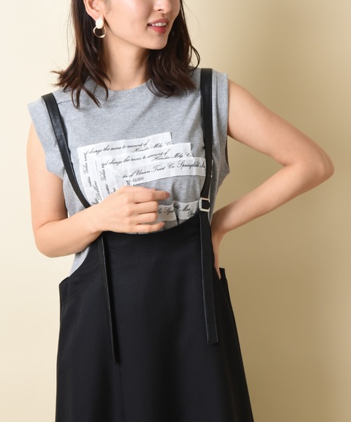 INTERPLANET（インタープラネット）の「【ＷＥＢ限定】レザー配色ジャンパースカート（ジャンパースカート・レディース・ブラック/モカ・FREE）」の9枚目の写真