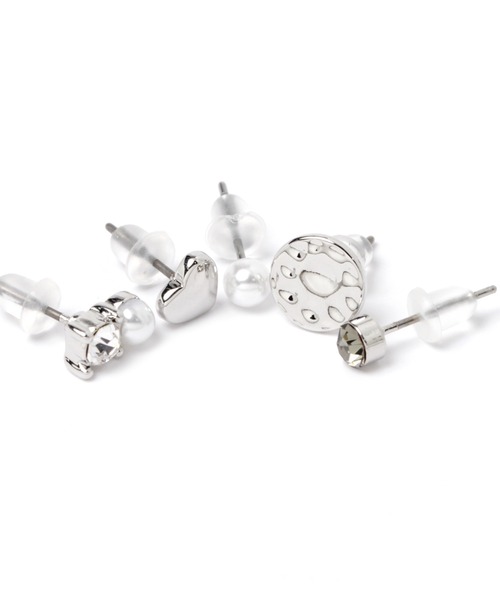 niko and...(ニコアンド)の「オリジナル10セットプチピアス(ピアス(両耳用)・レディース・グレー/イエロー・0)」の3枚目の写真