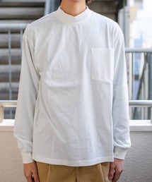 ロゴモックネックロングスリーブTシャツ