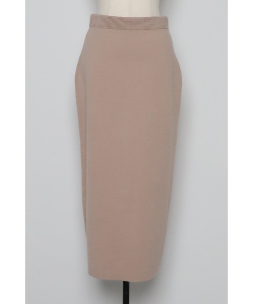 Bonjour Sagan（ボンジュールサガン）の「ミラノリブIラインスカート（スカート・レディース・アイボリー/グレイッシュベージュ/ブラック・FREE）」の8枚目の写真